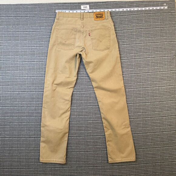 Levi's 511 Boys' Jeans Khaki Beige Denim Slim Fit Stretch Size 16 Reg (28x28) - Picture 1 of 10